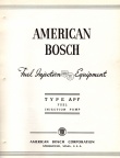 AMERICAN BOSCH TYPE APF FUEL INJECTION PUMP MANUAL